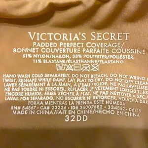 32dd Victoria secret padded perfect bra